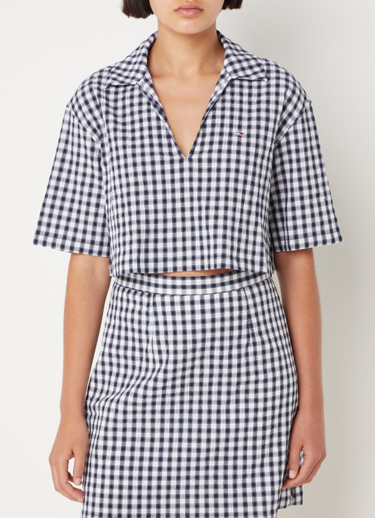 Tommy Hilfiger  Cropped tuniek met ruitdessin