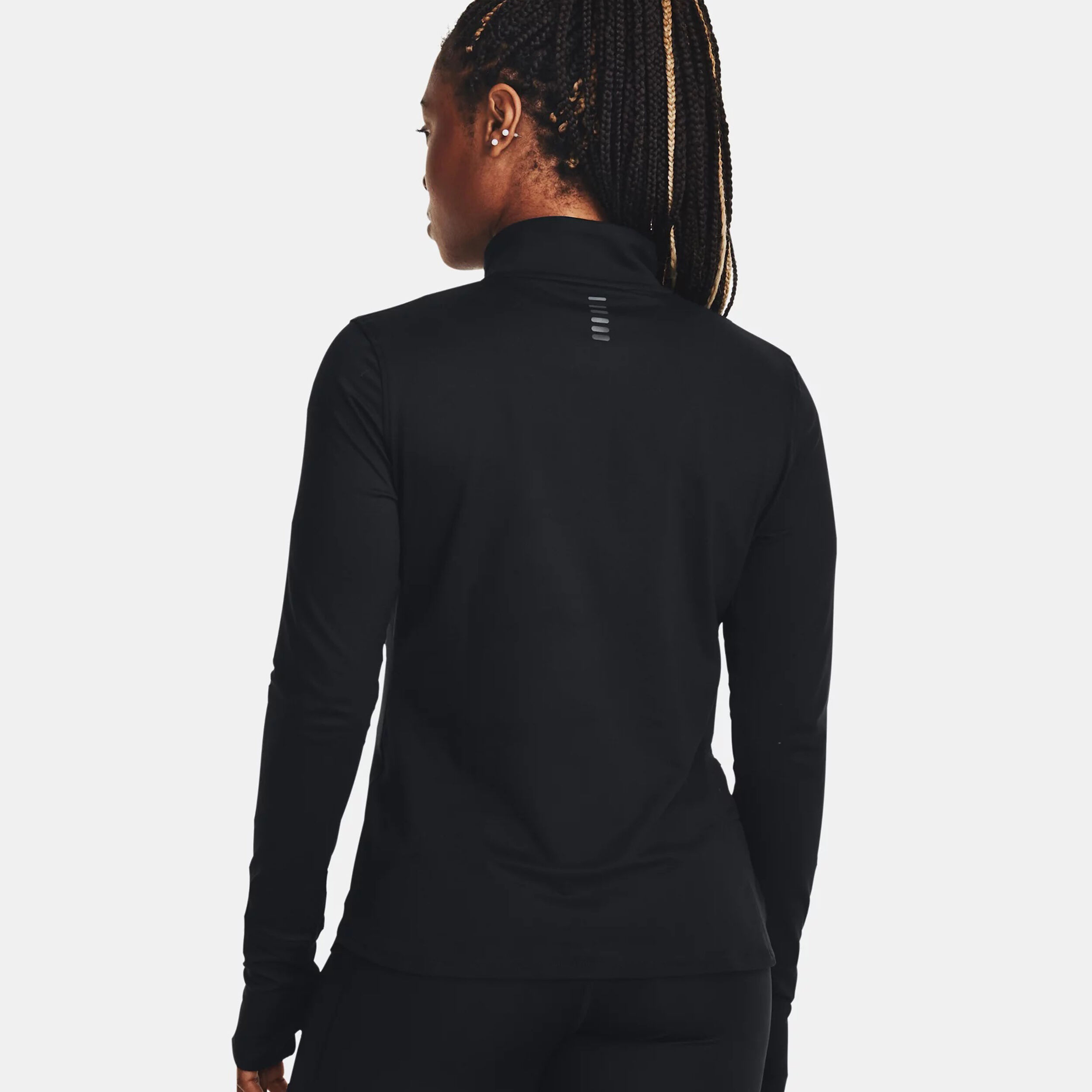 Qualifier Run Half-Zip Lauftop Damen - Schwarz