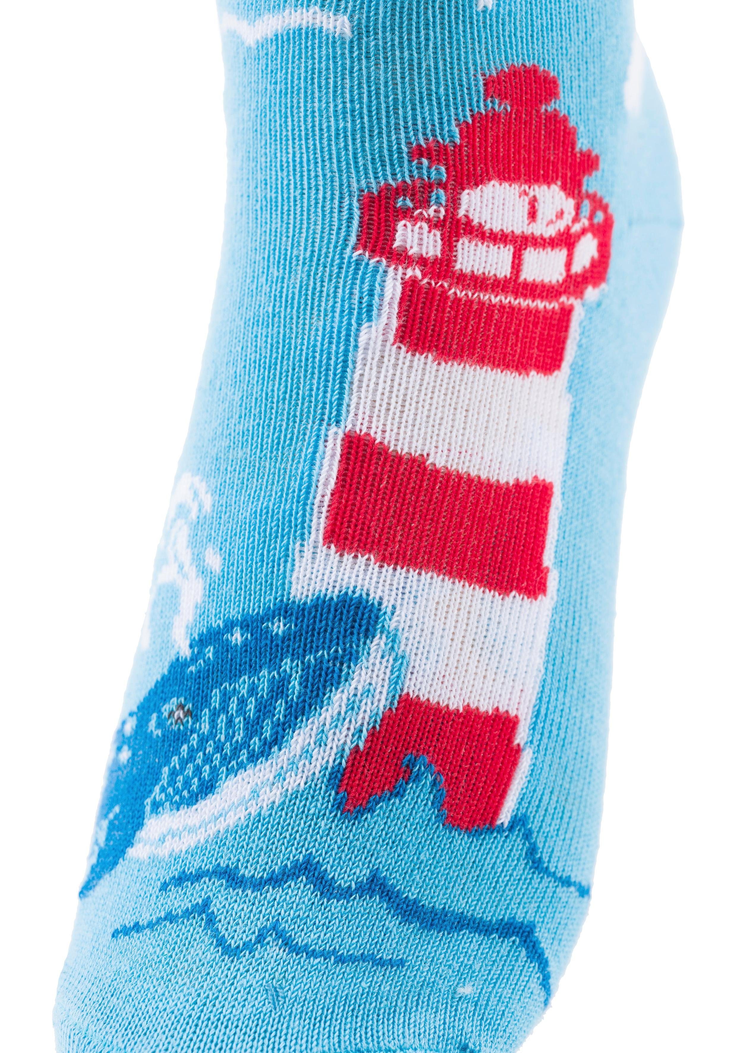 Arizona Socken (5-Paar) mit Meeresmotiven