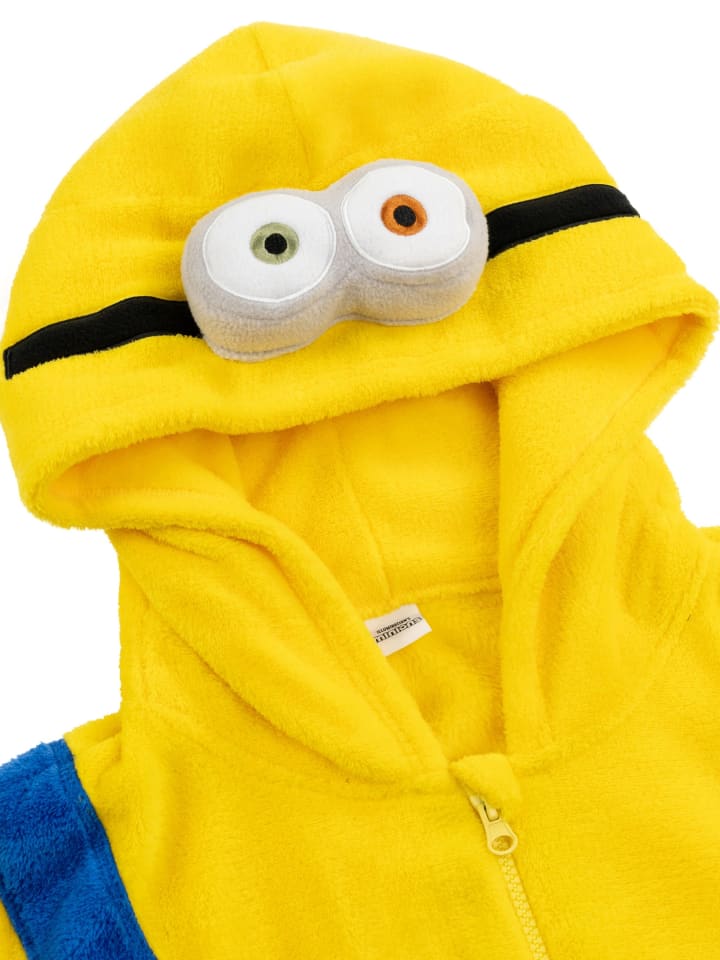 Minions Minions Kostüm Overall mit Kapuze Onesie Jumpsuit Einteiler in Mehrfarbig günstig kaufen