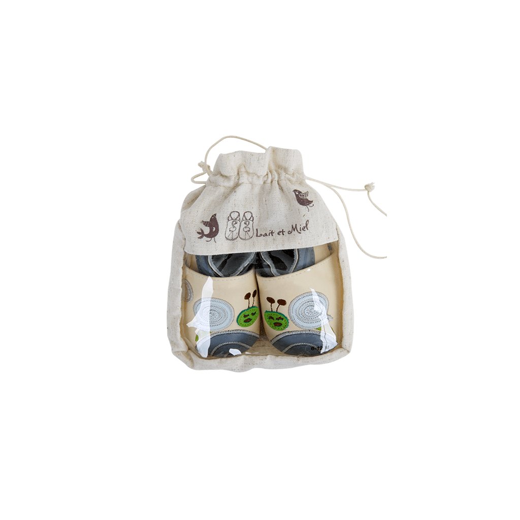 Lait et Miel Escargot Krabbelschuhe mit Schnecke