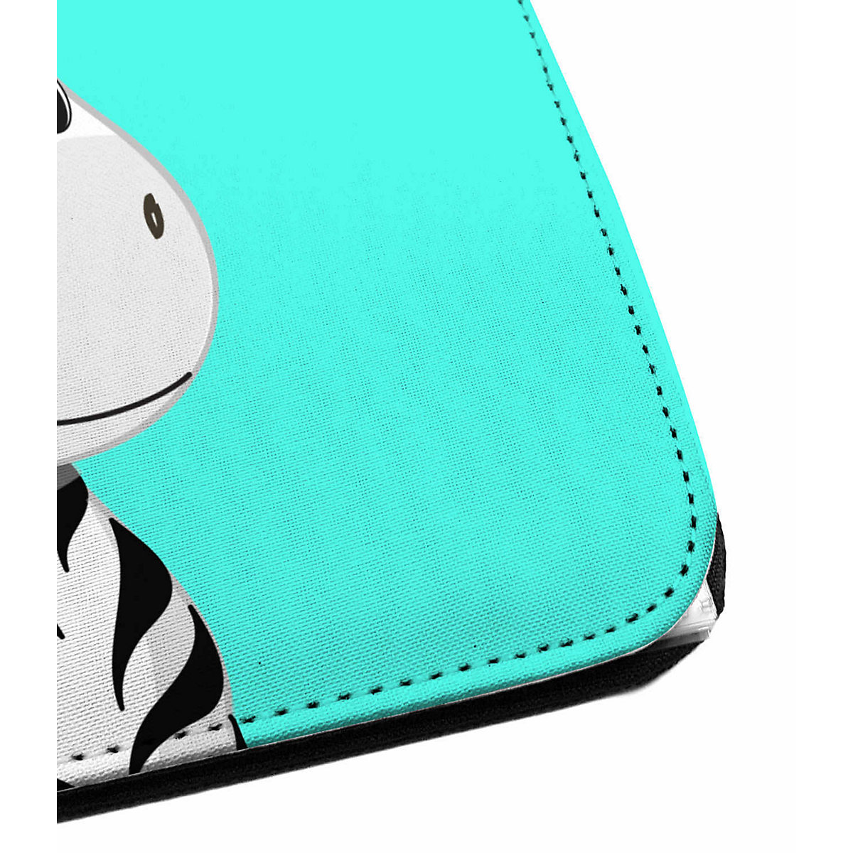Zeugnismappe / Dokumentemappe mit Name personalisiert Zebra Türkis