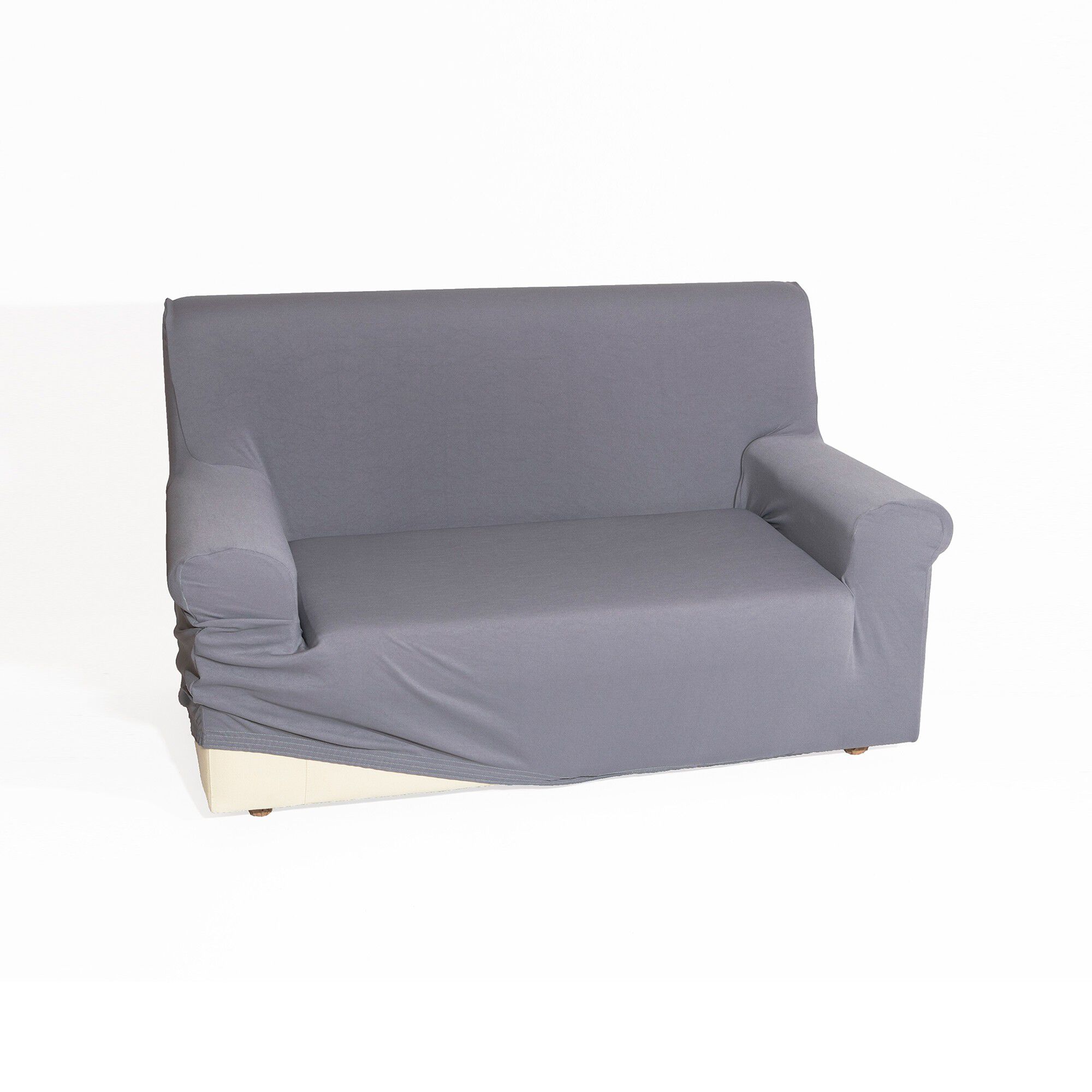 Housse unie fauteuil canapé bi-extensible