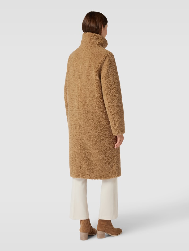 Mantel in Teddyfell-Optik Modell 'Cetedia' in camel