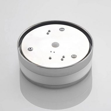 Lindby Deckenleuchten Flavi, dimmbar, Leuchtmittel nicht inklusive, Modern, Glas, Metall, opalweiß, chrom, 2 flammig, E27, Bad