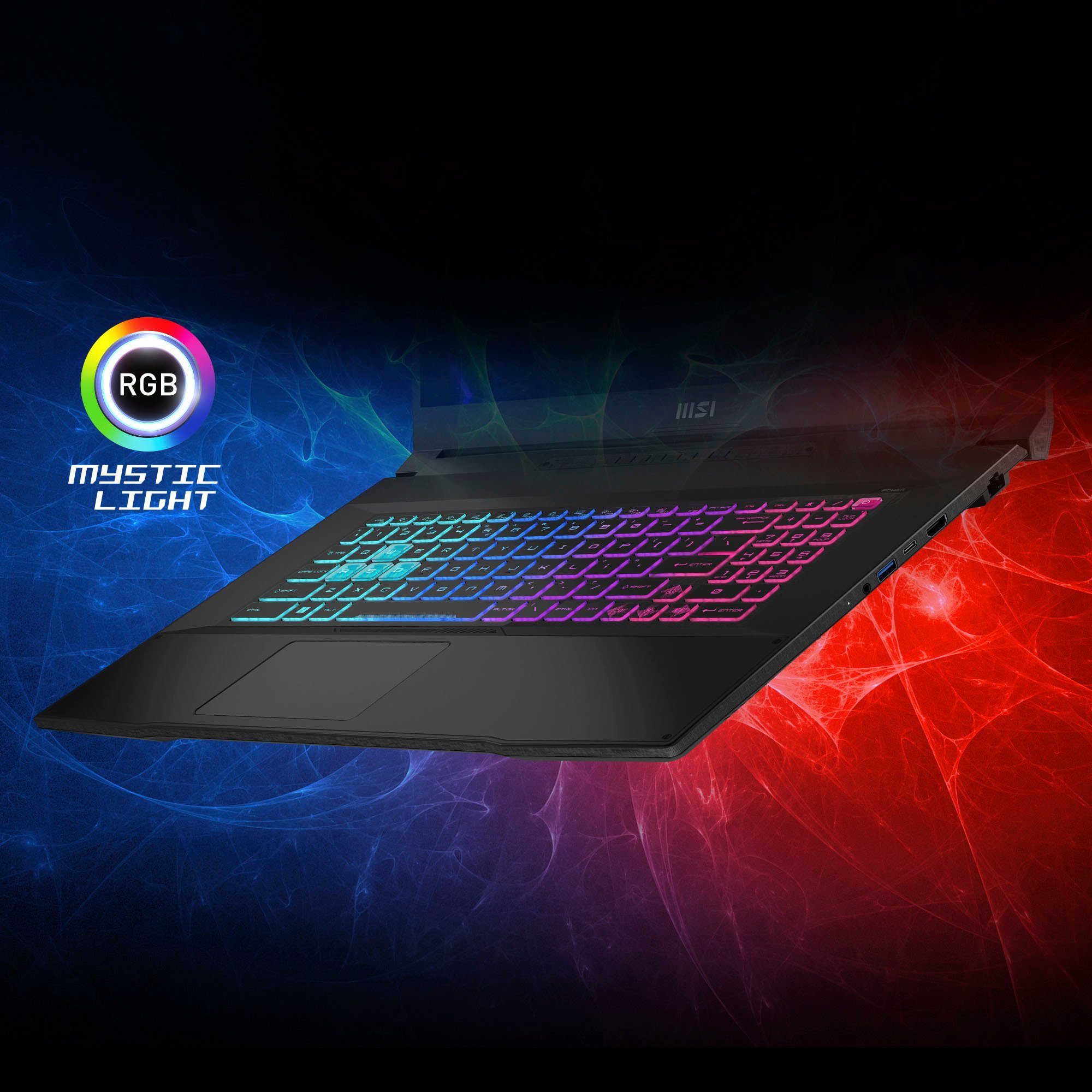 MSI Katana 17 B12VFK-406 Gaming-Notebook (43,9 cm/17,3 Zoll, Intel Core i7 12650H, GeForce RTX 4060, 1000 GB SSD)