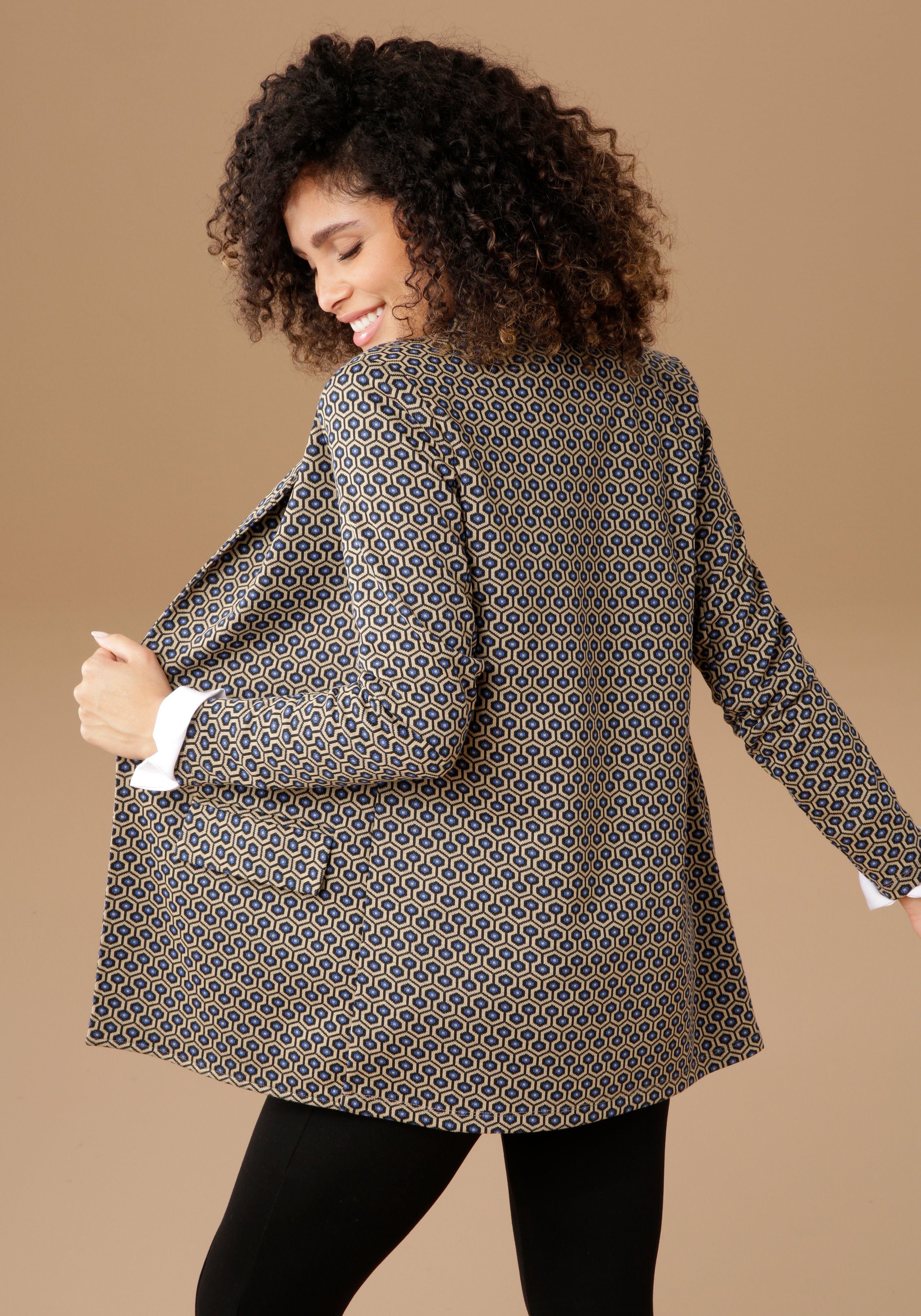 Aniston SELECTED Longblazer mit Schulterpolstern
