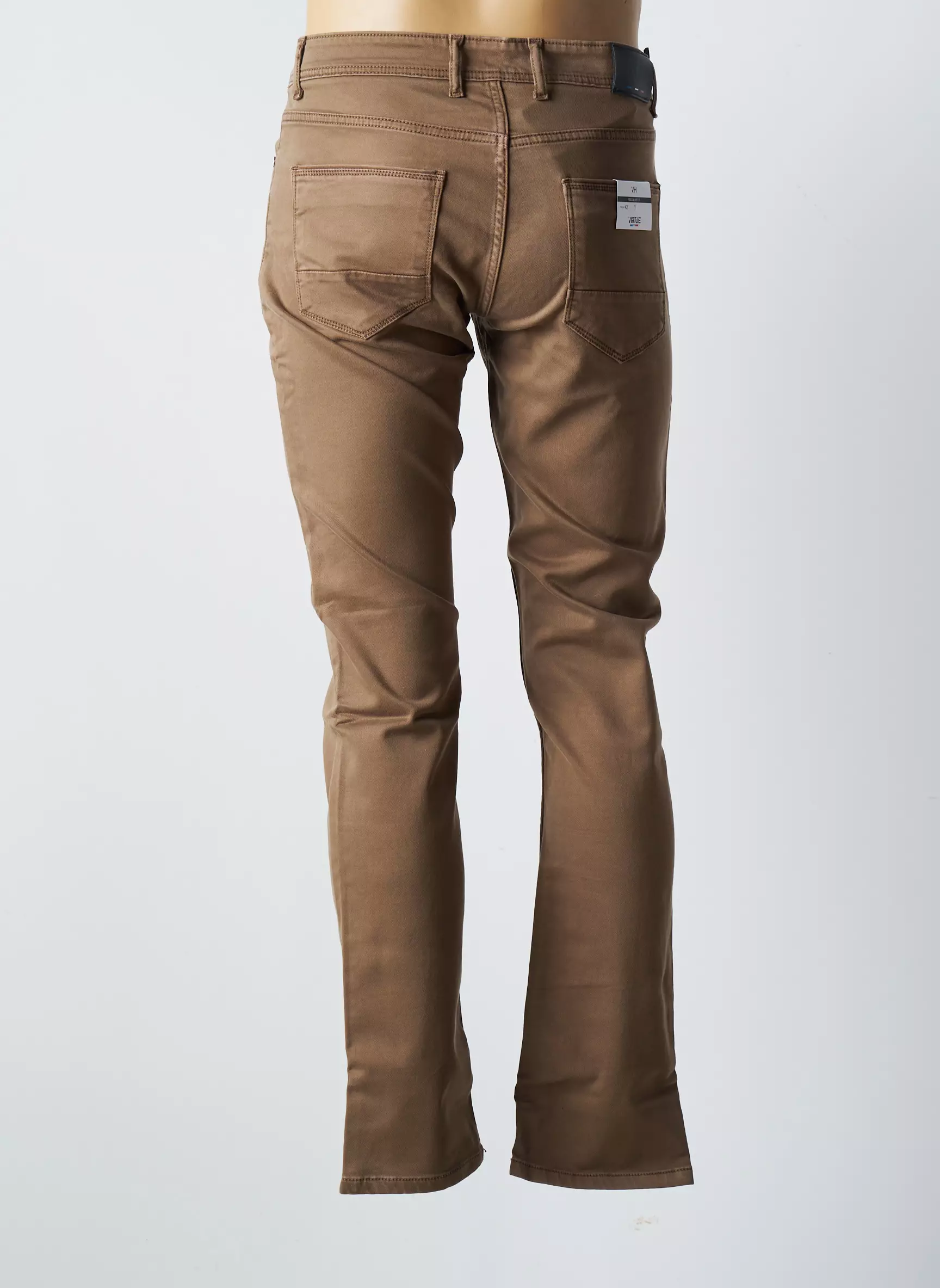 Virtue Pantalons Droits Homme couleur marron