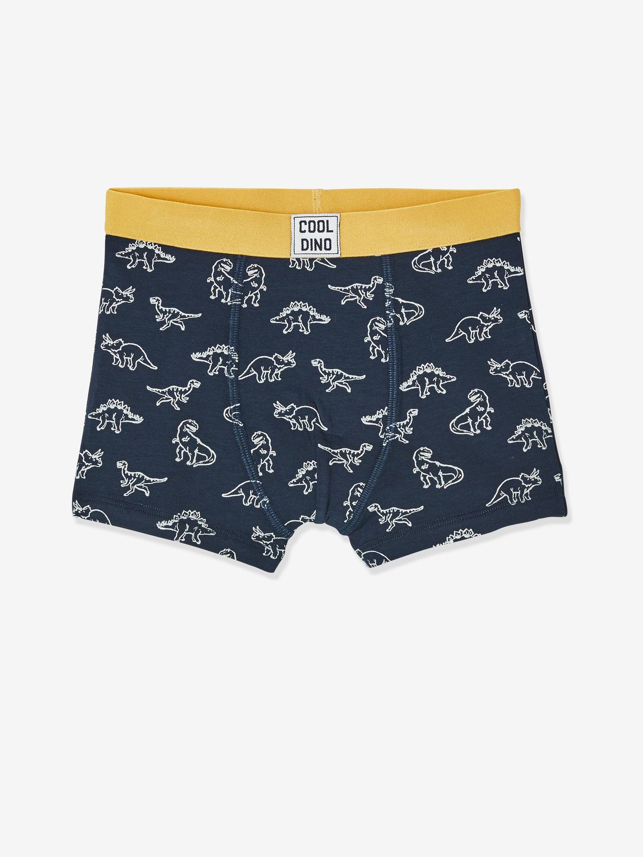 Vertbaudet 5er-Pack Jungen Boxershorts, Dinos Oeko Tex - farblich sortiert