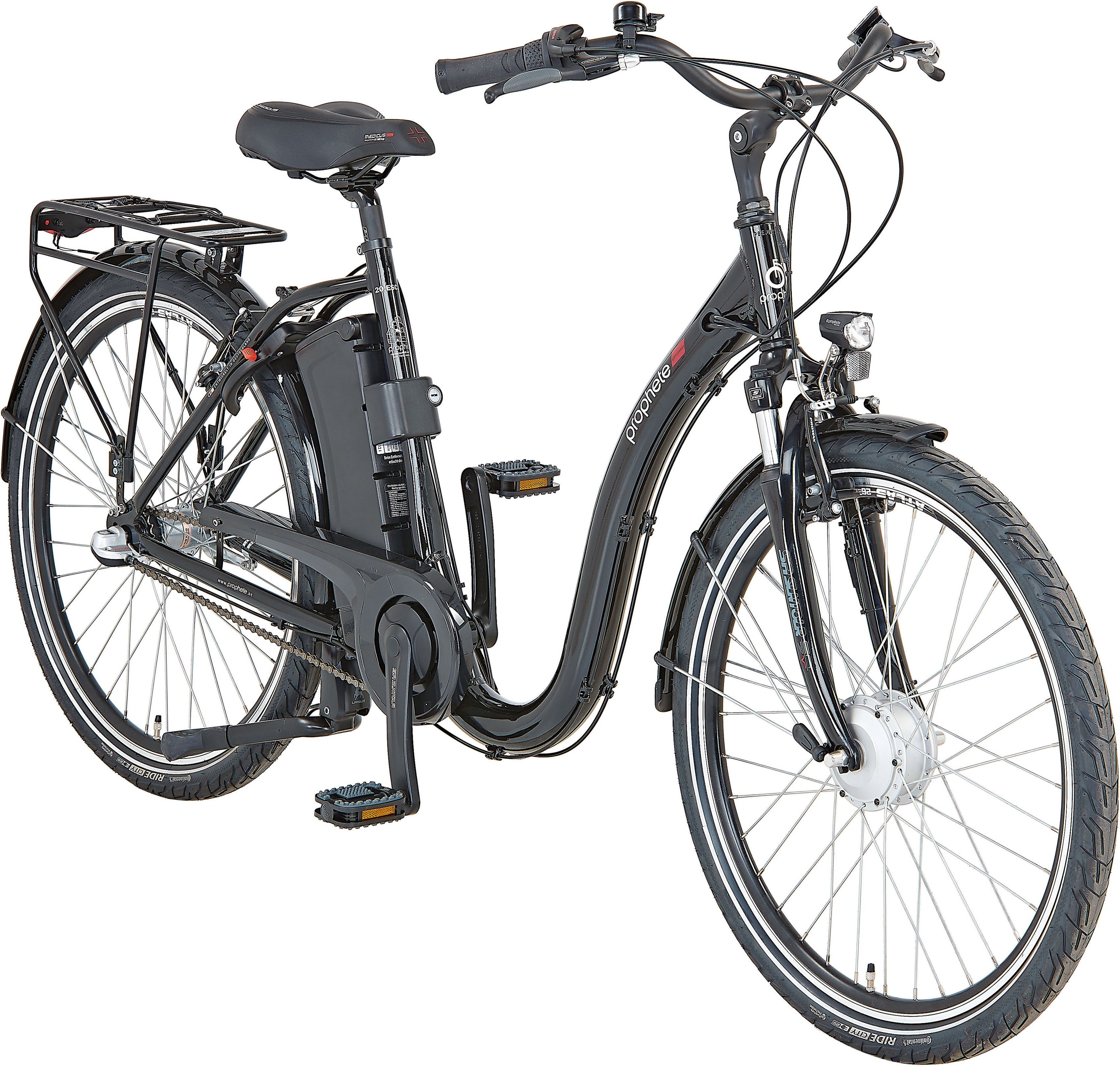 Prophete E-Bike Prophete Genniesser 22.ESC.20, 3 Gang Shimano Nexus Schaltwerk, Nabenschaltung, Frontmotor, 374 Wh Akku