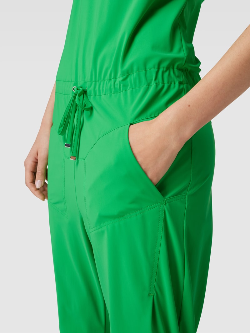 Jumpsuit mit V-Ausschnitt Modell 'GIRA' in grün