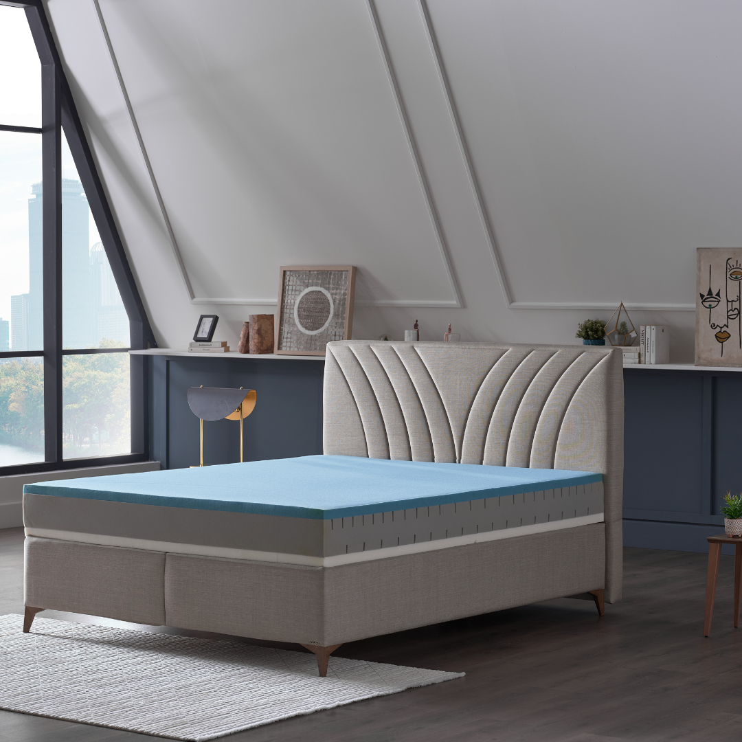 Arga Home AH24 BAMBOO Premium Gelschaum-Matratze, 24 cm Höhe – 3-Schicht-Komfort, 100x200
