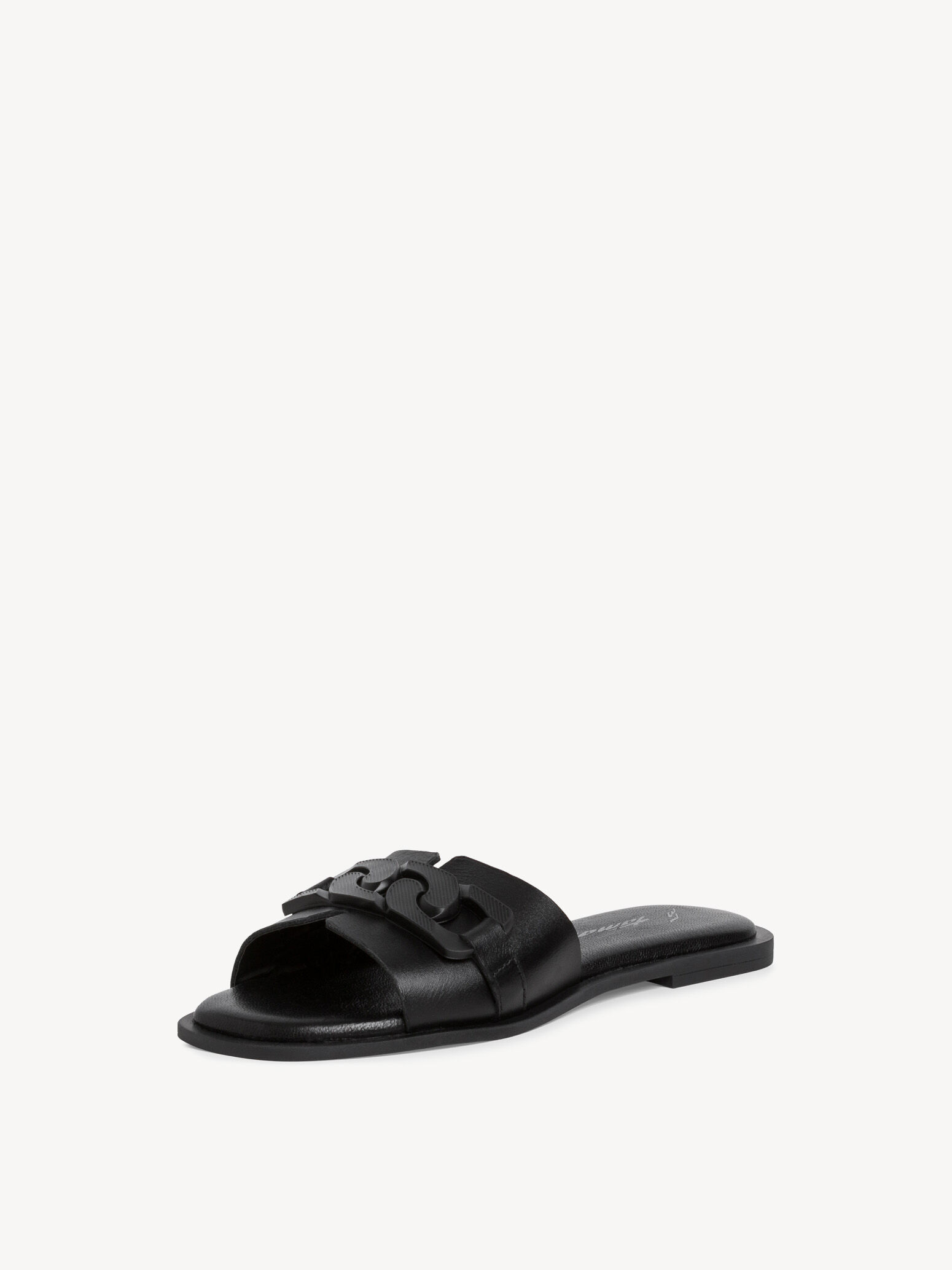 Mule en cuir - noir