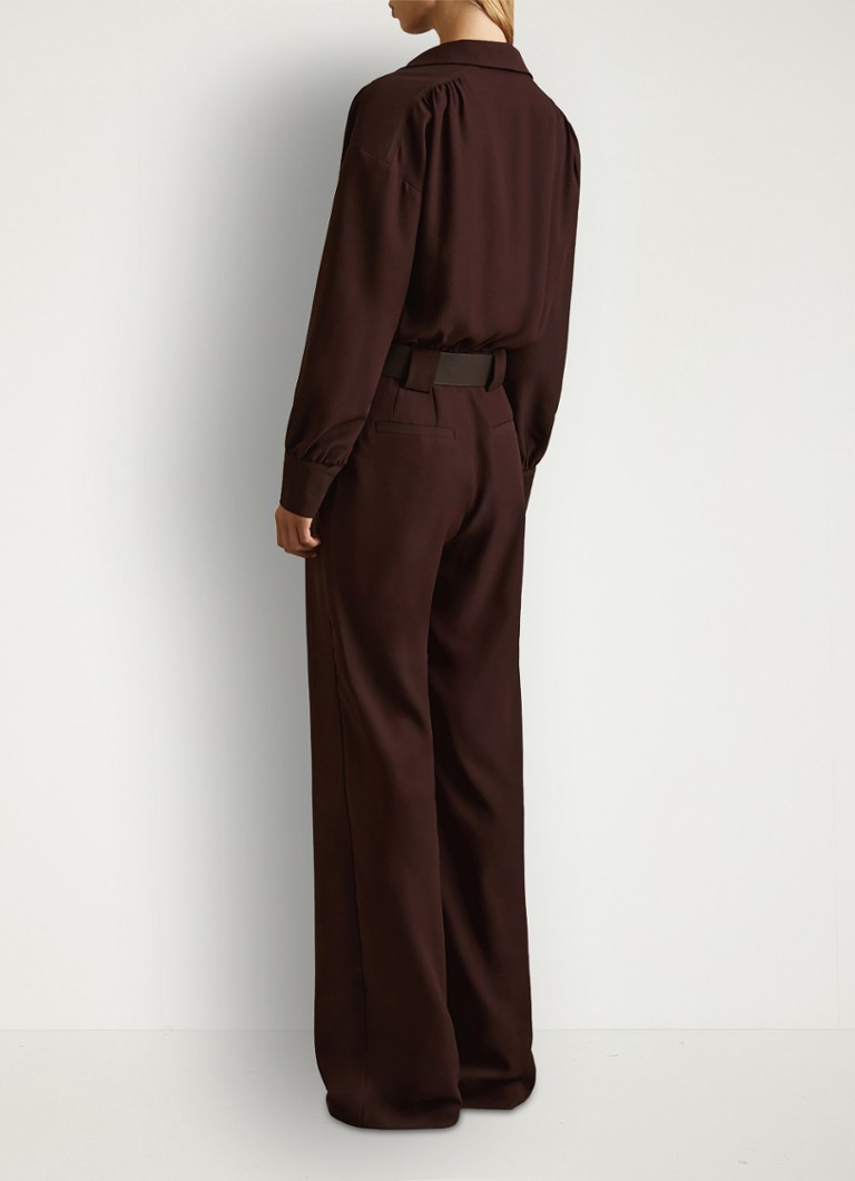 Reiss Czara wide fit jumpsuit with belt