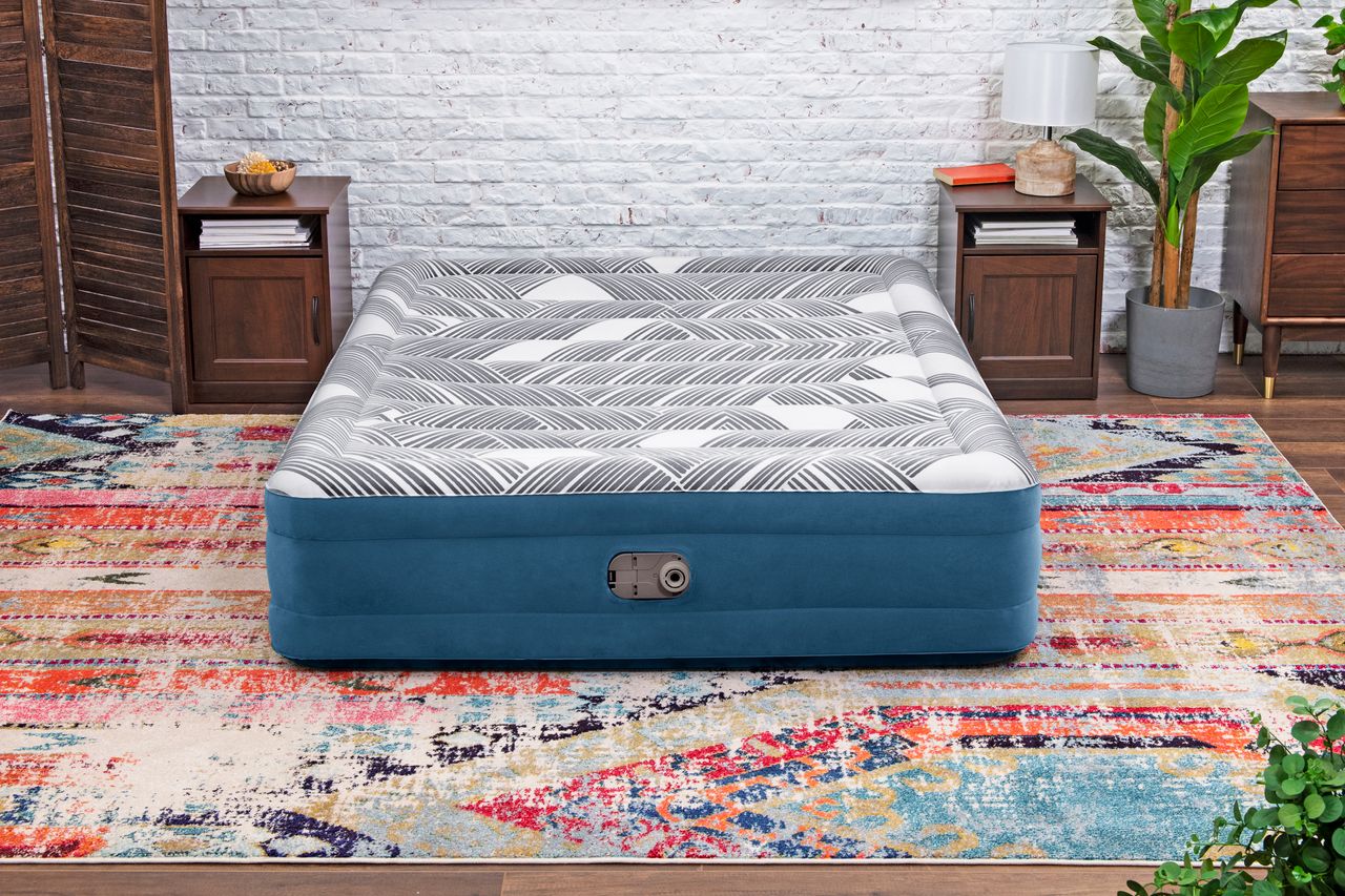 Bestway TriTech™ Doppelluftbett Fashion Flock™ mit Oberfläche & Elektropumpe