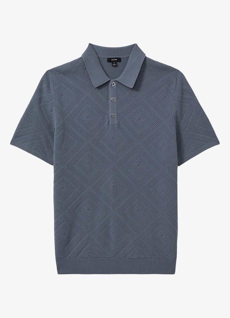 Polo Reiss Lupton de corte regular com textura