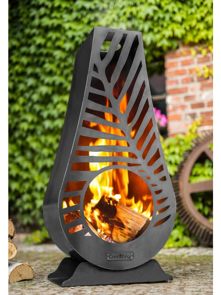 GMD Living Gartenkamin LIMA in Schwarz günstig kaufen 50 x 33 cm