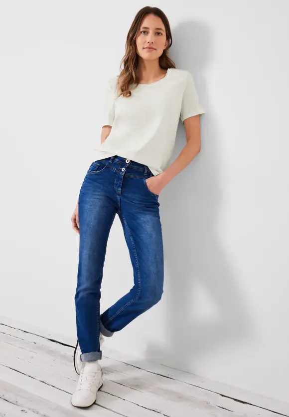 CECIL Basic T-Shirt in Unifarbe