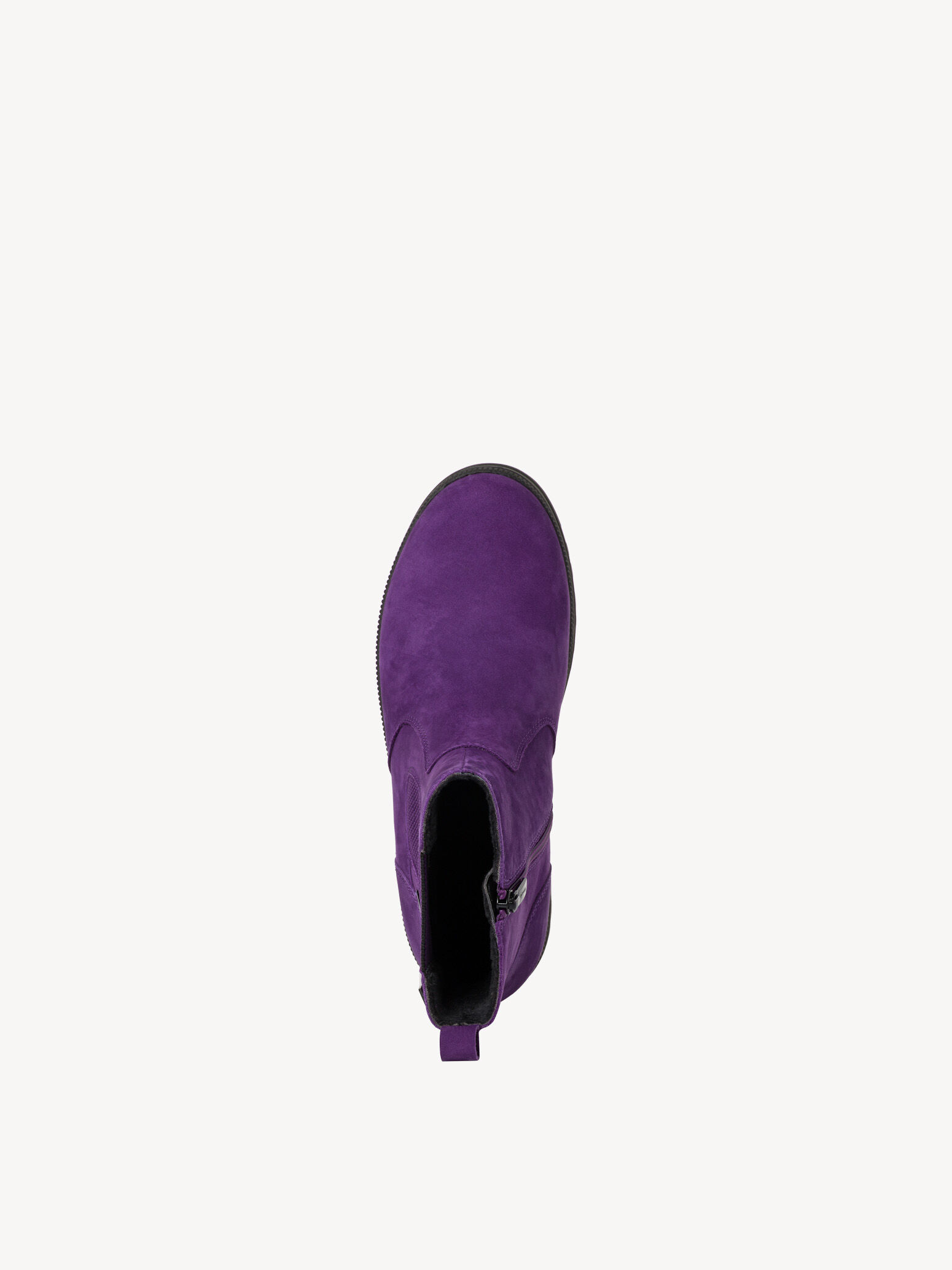 Bottine en cuir - mauve