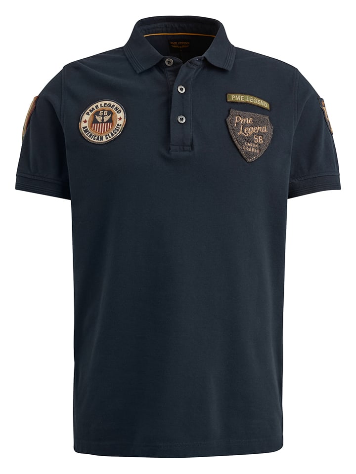PME Legend Poloshirt in Dunkelblau günstig kaufen