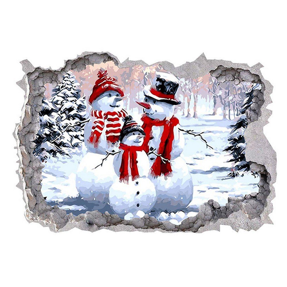 Fenstersticker Weihnachtsaufkleber Schneemann Dekorative Aufkleber Weihnachten, Ronner UG