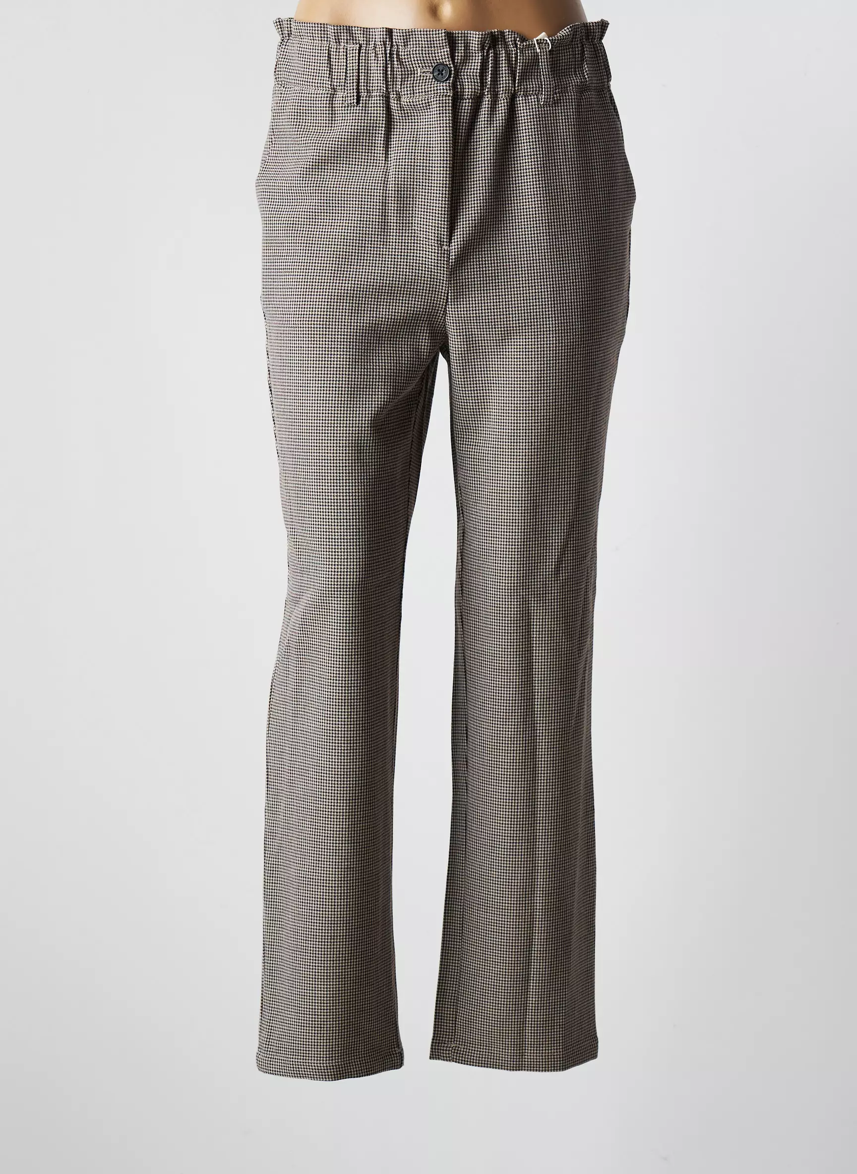 C Est Beau La Vie Pantalons Droits Femme couleur gris