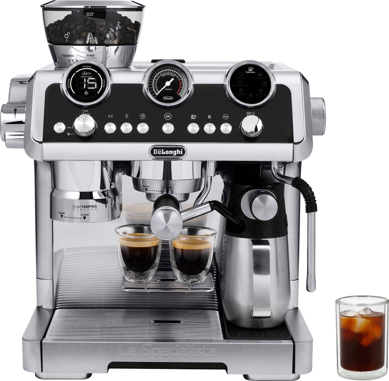 De'Longhi Siebträgermaschine La Specialista Maestro Cold Brew EC9865.M, mit zwei unabhängigen Thermoblock-Heizsystemen