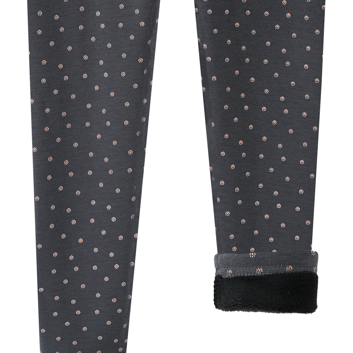 Mädchen Thermo-Leggings mit Blümchen-Allover