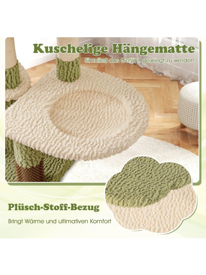 COSTWAY Kratzbaum Klein in Grün günstig kaufen onesize