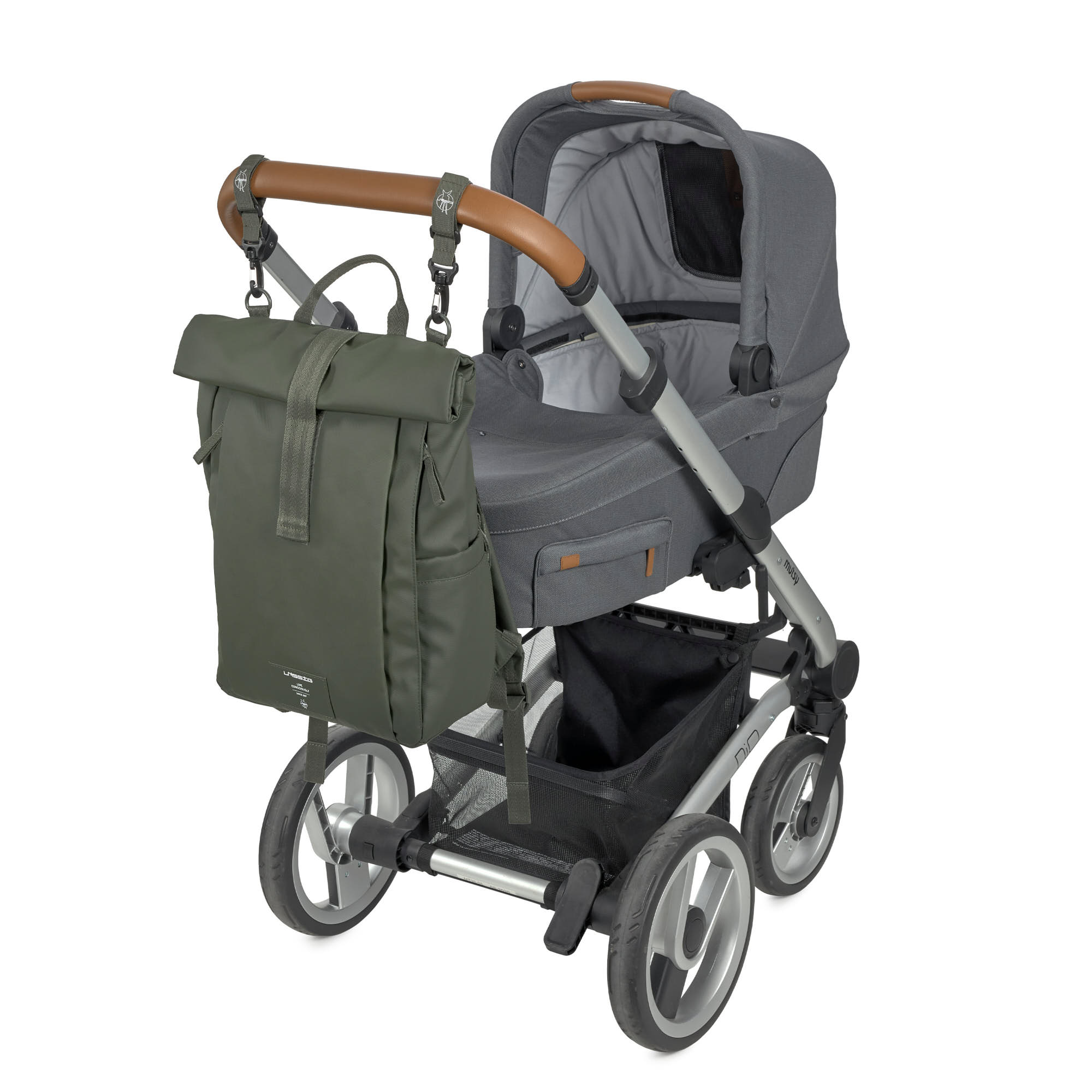 Wickelrucksack - Rolltop Up Backpack, Oliv