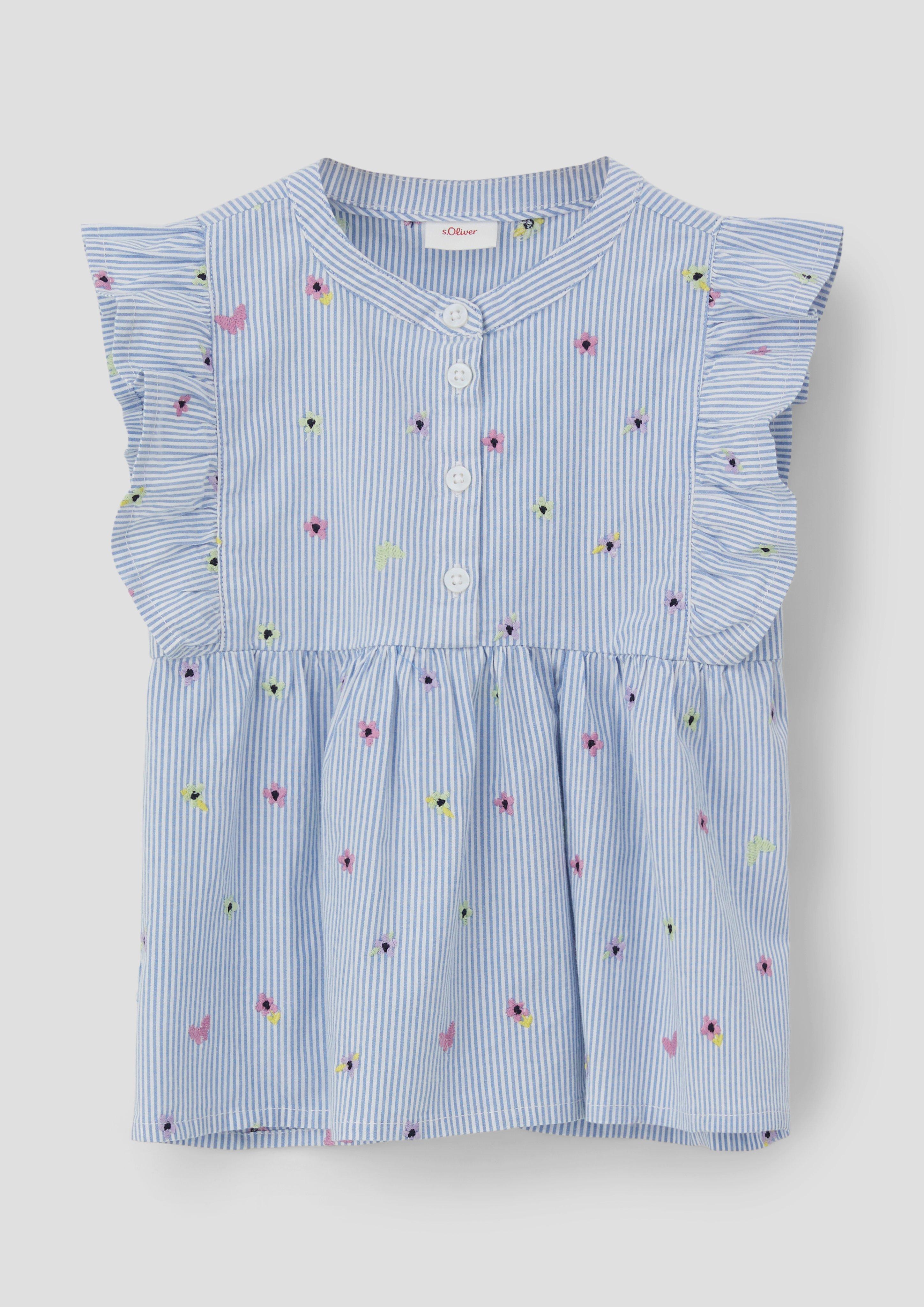 Shirtbluse mit Rundhalsausschnitt  2142048-55A9