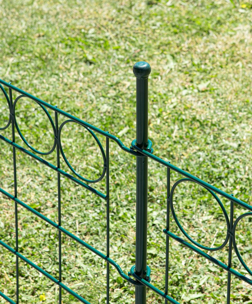 Powertec Garden Zaun-4er Set, ca. 1000 x 600 mm - Grün, 21FS10