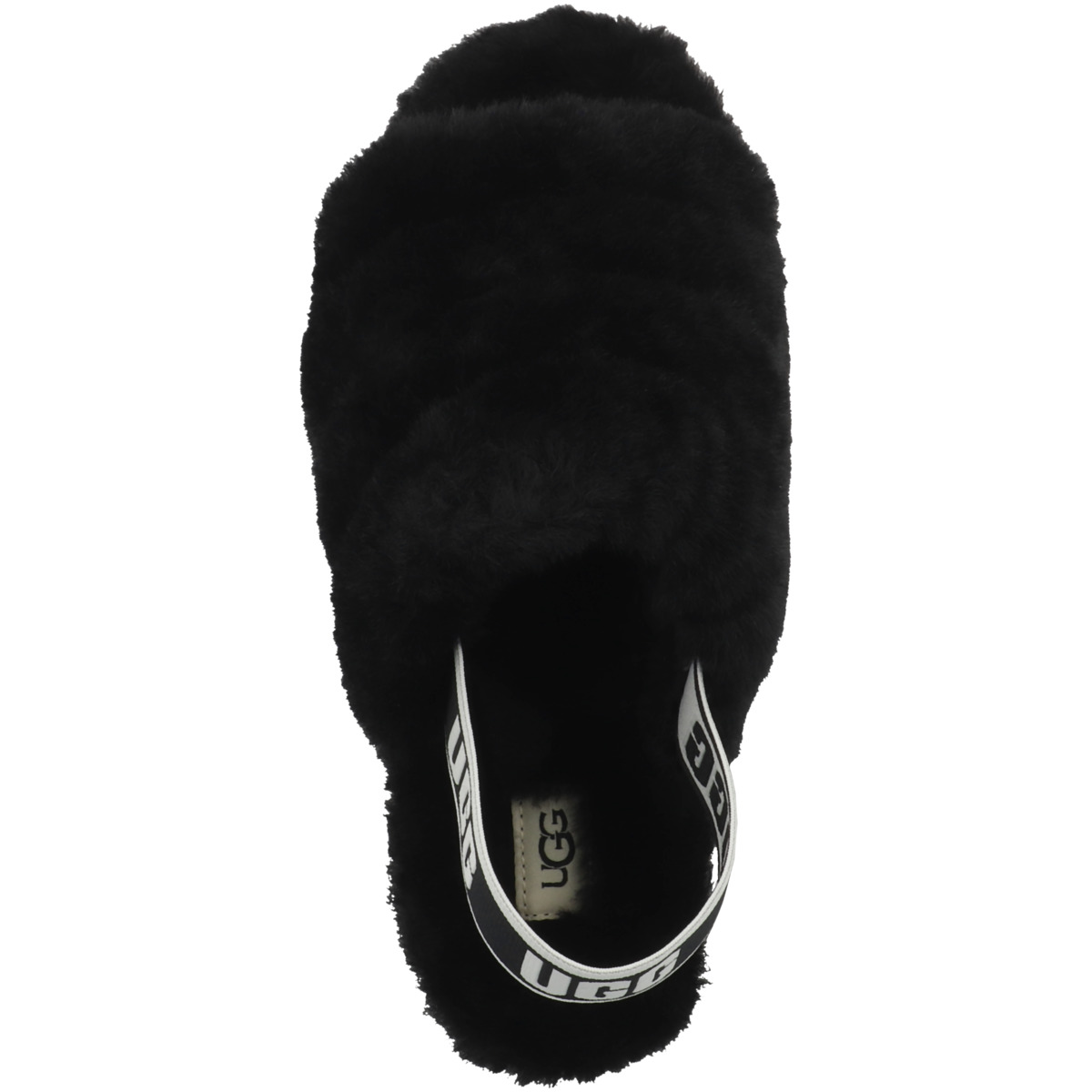 UGG Fluff Yeah Slide Hausschuhe schwarz