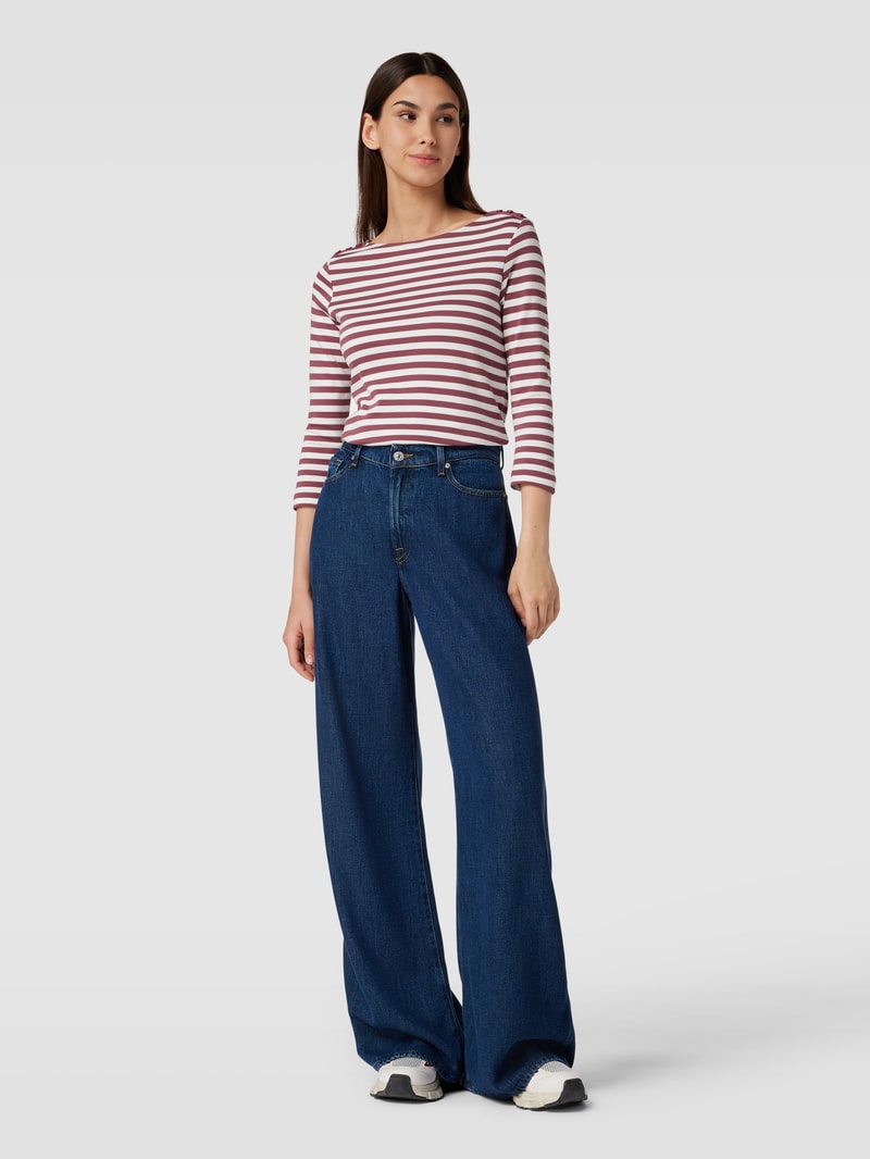 T-Shirt mit 3/4-Arm in rostrot