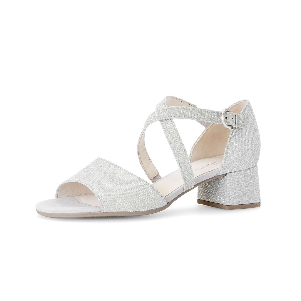 Gabor fashion Riemchensandale silber