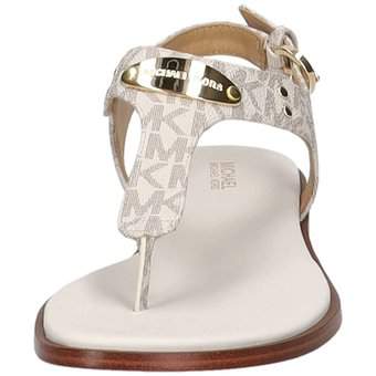 Michael Kors MK Plate Thong Sandale in weiß