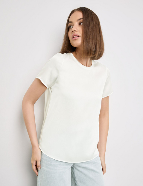 T-Shirt mit Crinkle-Effekt