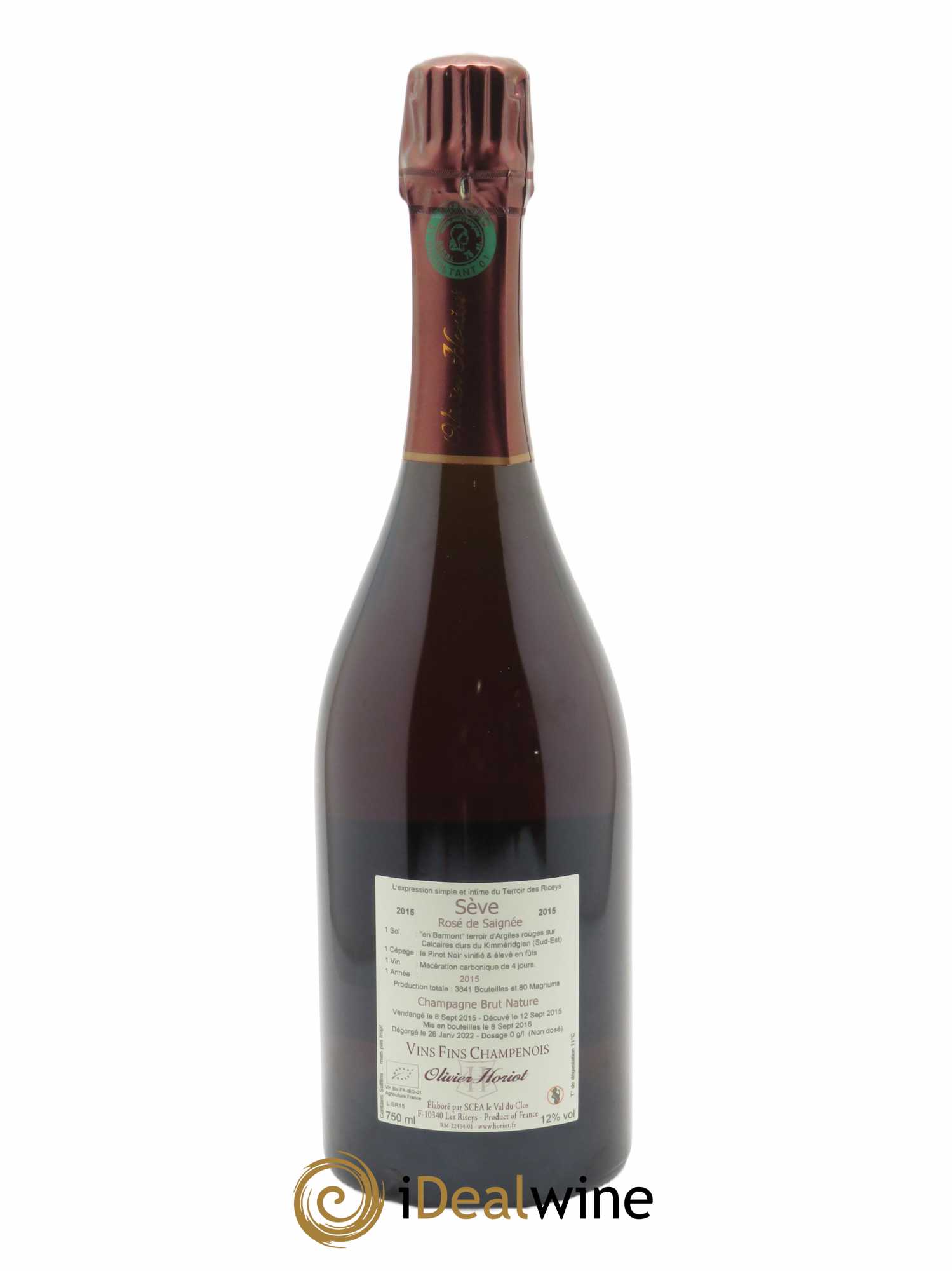 Sève en Barmont Olivier Horiot  2015 - Lot de 1 Bouteille