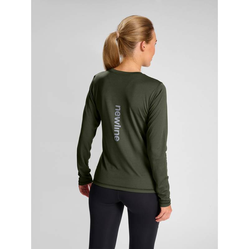 Newline nwlBEAT POLY LS TEE WOMAN T-Shirt Damen