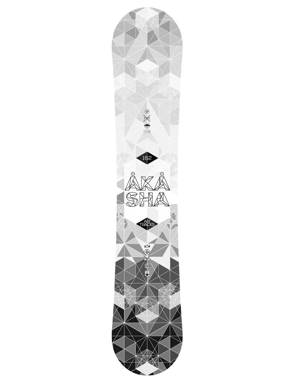 Airtracks Snowboard Snowboard Komplett Set Akasha Wide  Mod. 23 (4er-Pack), Snowboard Rocker + Bindung Master + Boots + Sb / 152 157 159 162 cm