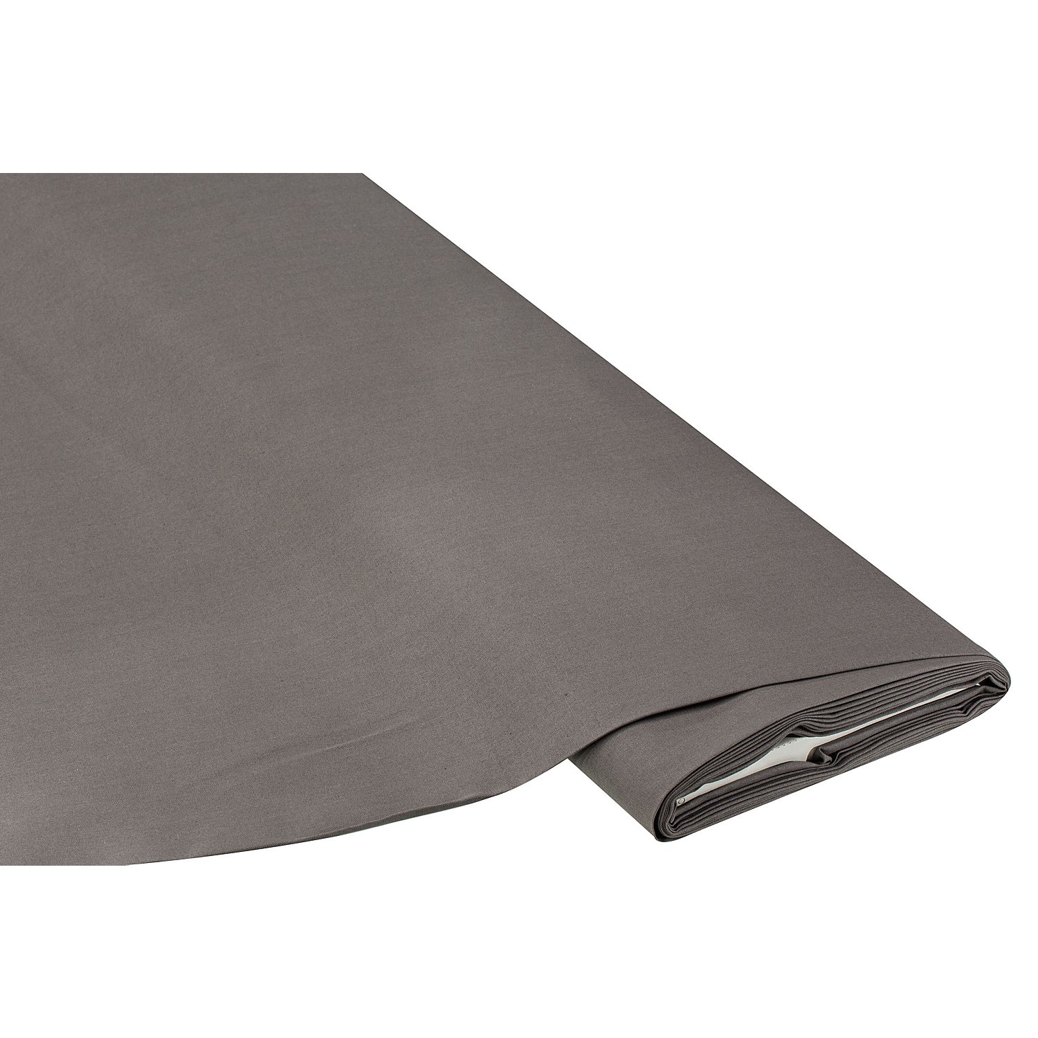 Bio-Baumwollstoff Uni, graphit