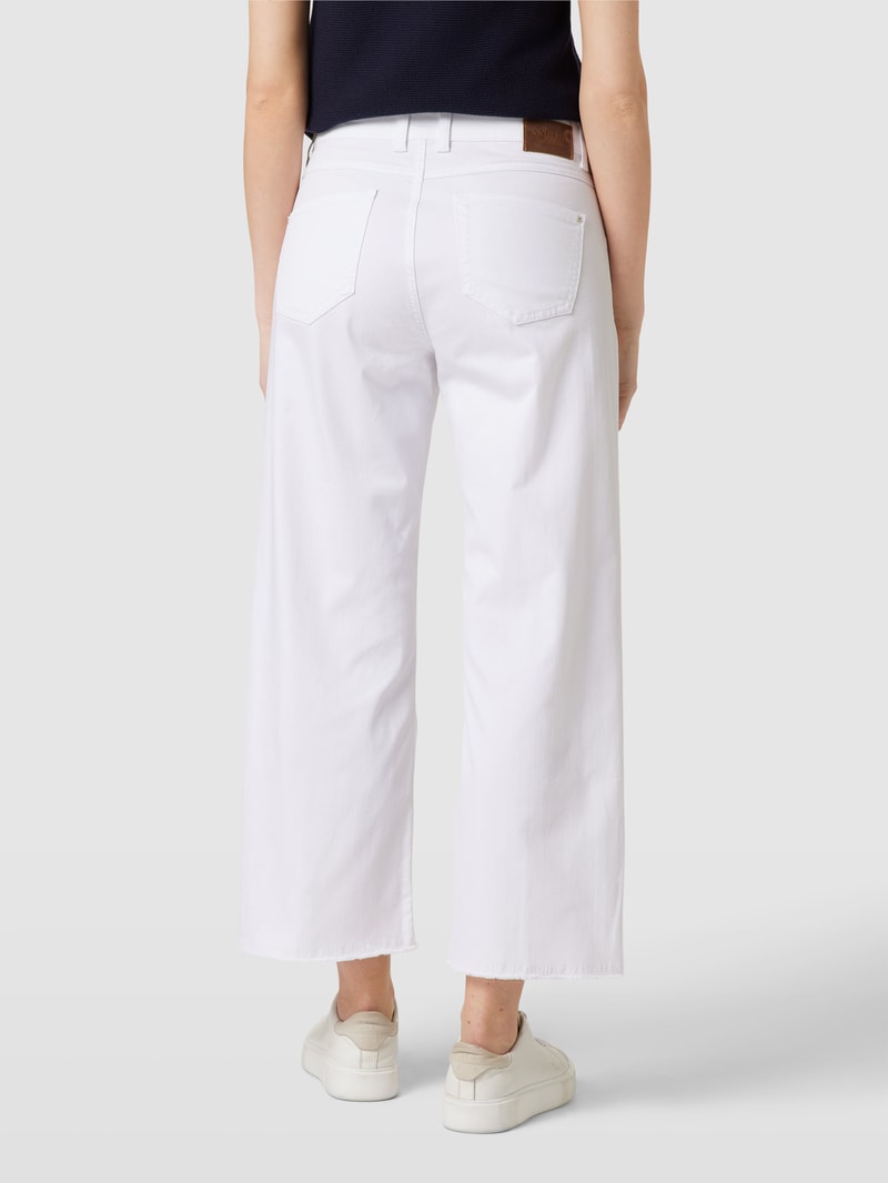 Jeans im 5-Pocket-Design Modell 'LINN FRINGE' in weiß