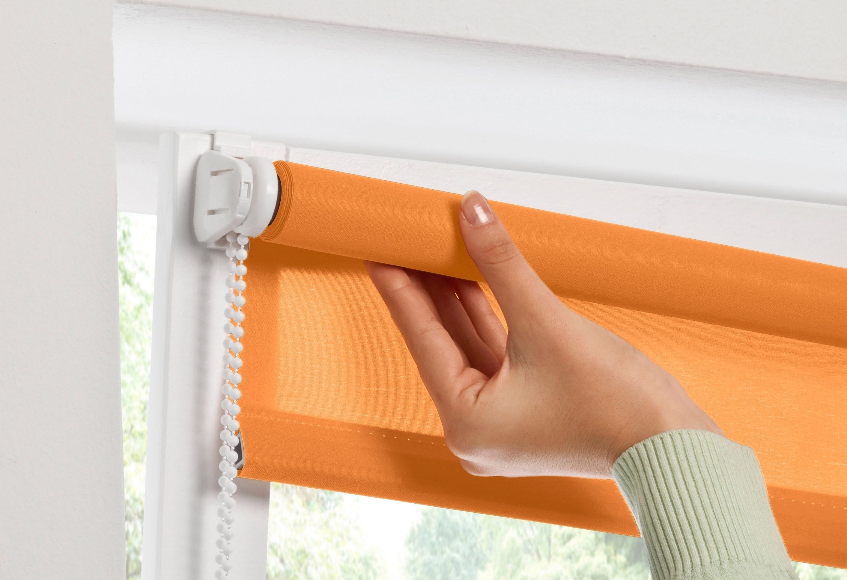 Seitenzugrollo Klemmfix-Rollo, K-HOME, Lichtschutz, ohne Bohren, Klemmfix, 1 Stück