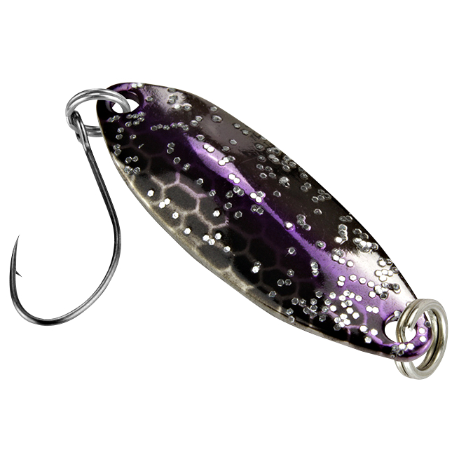 FTM Trout Spoon Tango (1,8 g, Schwarz/Lila Glitter)