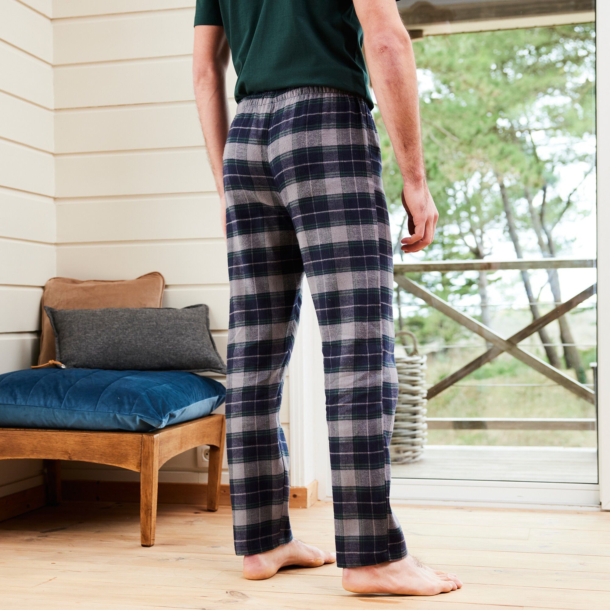 Pantalon pyjama flanelle carreaux
