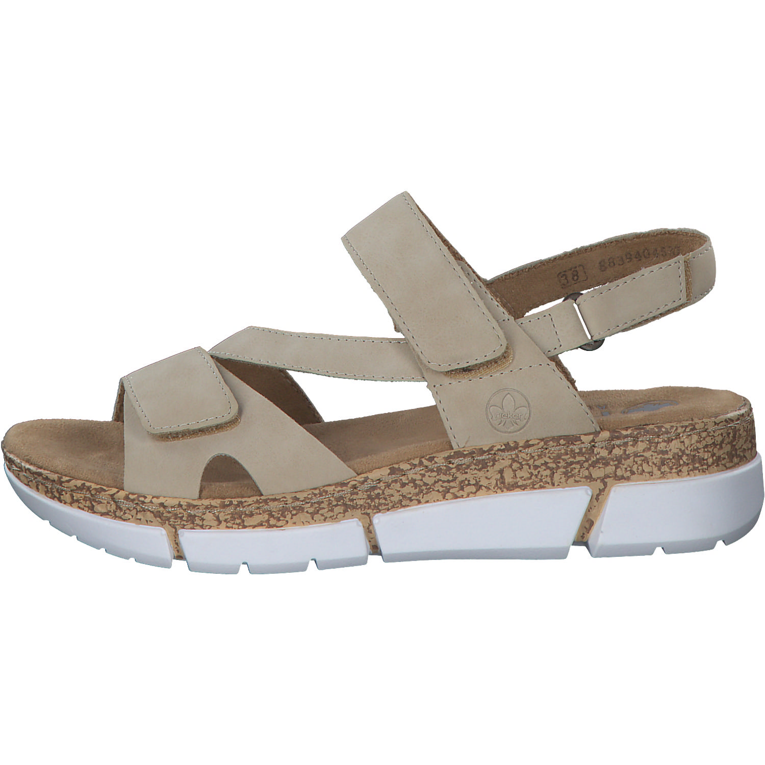 Rieker V2366, Keilsandaletten, Damen, Beige