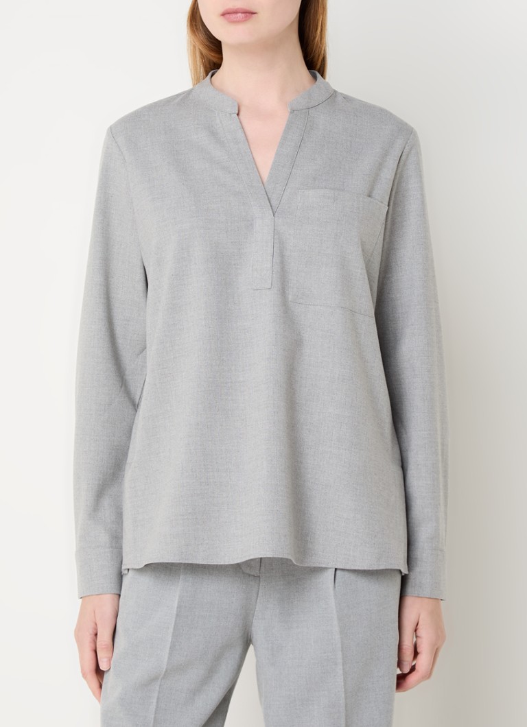 OPUS Fanell tunic with breast pocket and V-neck