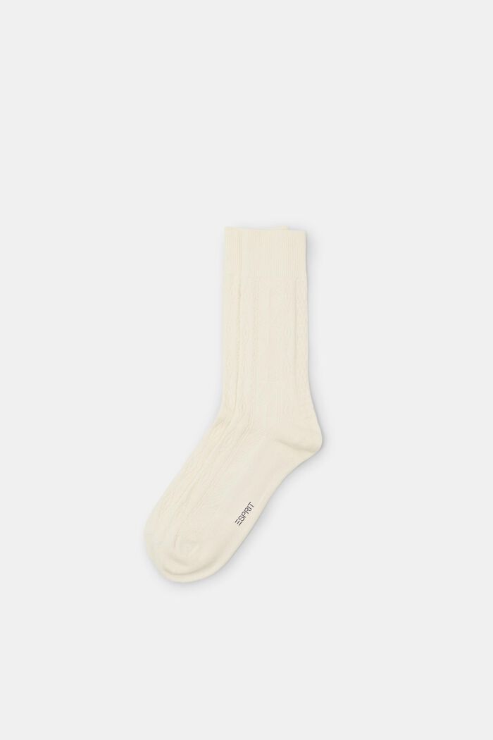 Socken aus Zopfstrick