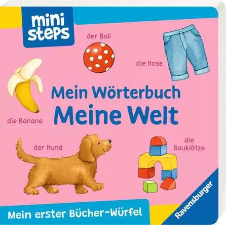 ministeps: Mein erster Bücher-Würfel: Meine ersten Wörter (Bücher-Set)
