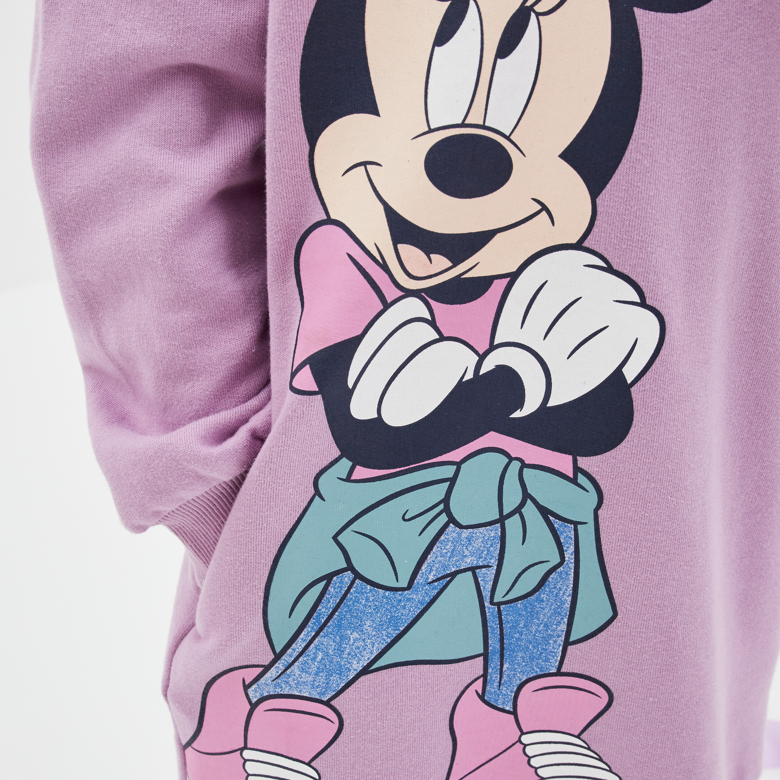 Robe sweat à capuche Minnie parme fille | La Halle